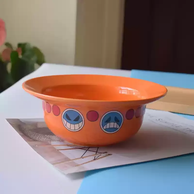 2025 Nieuwe Een Stuk Luffy Strohoed Kom Leuke Cartoon Anime Omliggende Thuis Keramische Desserts Eten Soepkom Noedels Servies