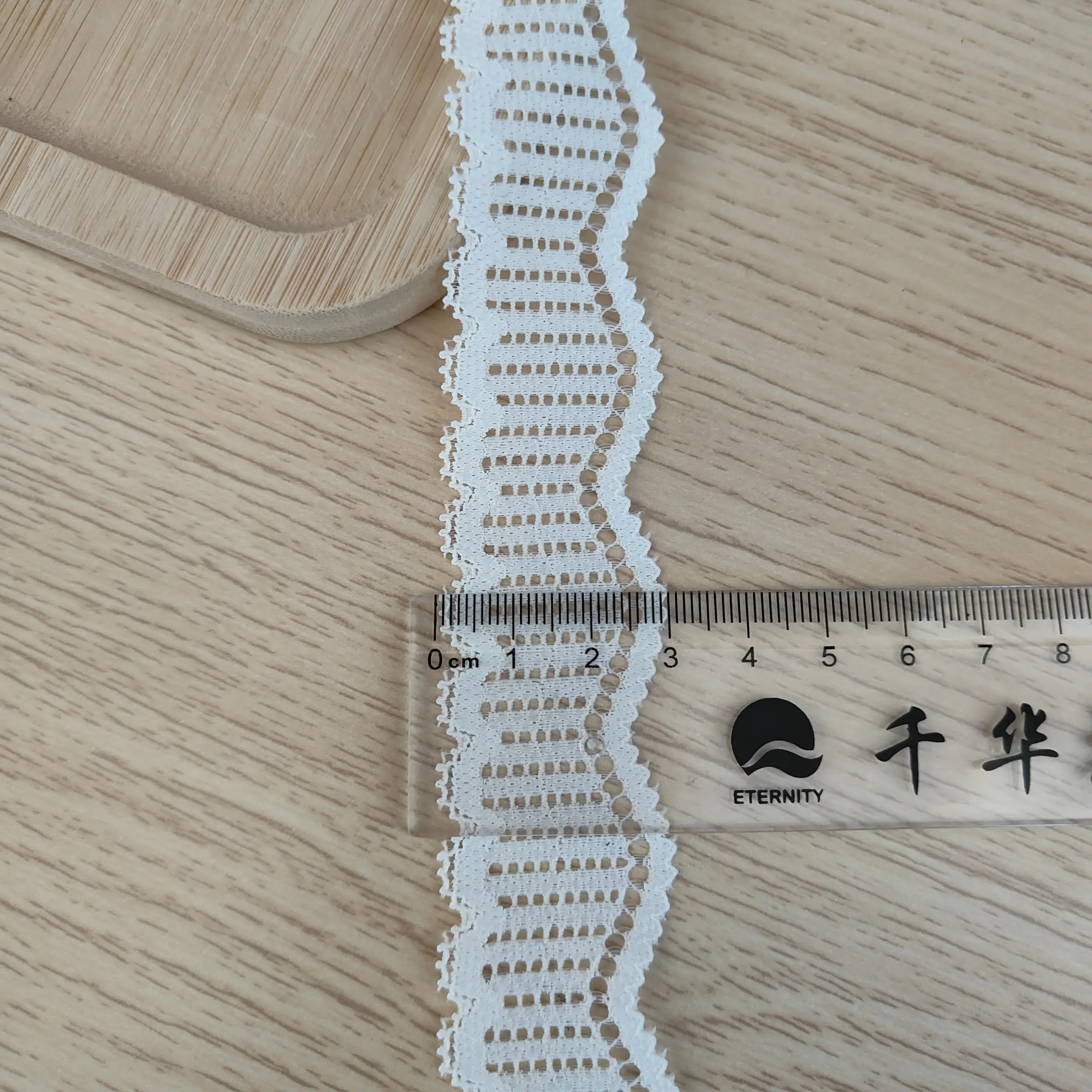 S2712 20-5 3cm white lace trim for underwear, Pressed Lace Clothes Sskirt Underwear Sewing Accessories