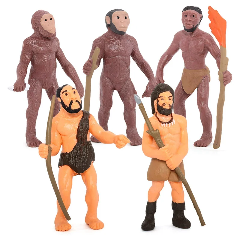 

YSUN-Simulation Human Evolution Models Primitive Figurine Growth Cycle Human Action Figures Educational For Children