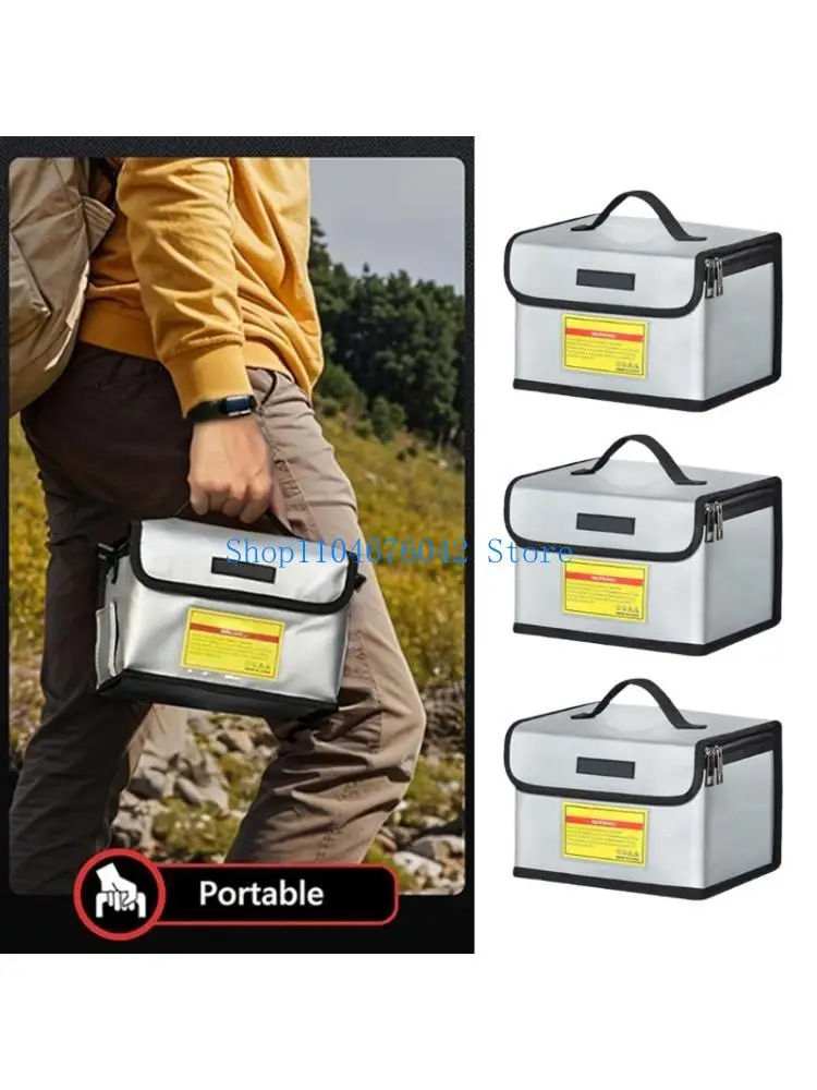 652f-ドローン用軽量耐火バッテリーキャリングケース-二重層断熱