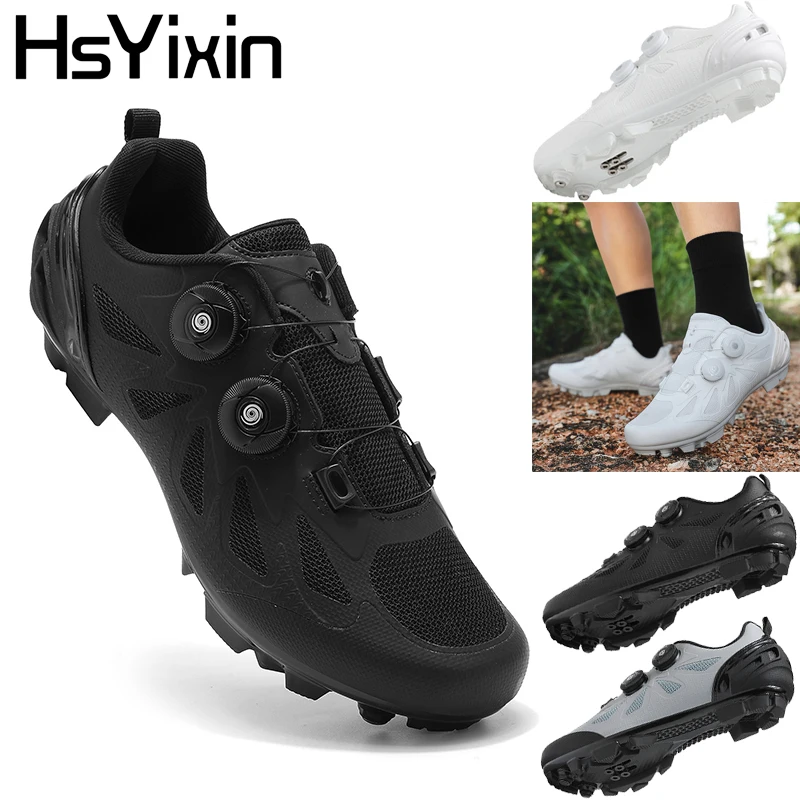 

2025 Unisex MTB Cycling Shoes Road SPD Flat Non-Slip Breathable Bicycle Sports Boots for Men And Women