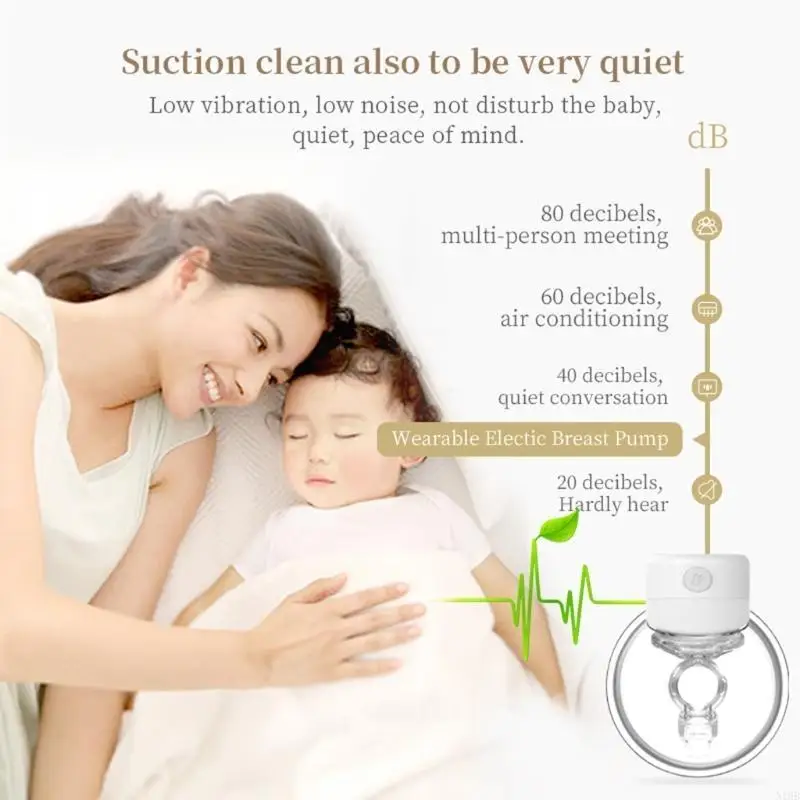 

Automatic Milker Wireless Breastfeeding BPA 2 Modes Spill-Proof Milker