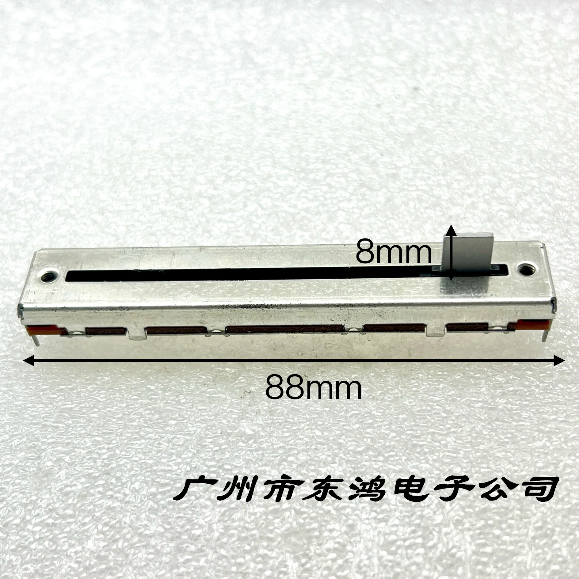 1 PCS Japanese ALPS 88mm straight slide potentiometer double link 8-pin W20KX2 shaft length 8mm square shaft