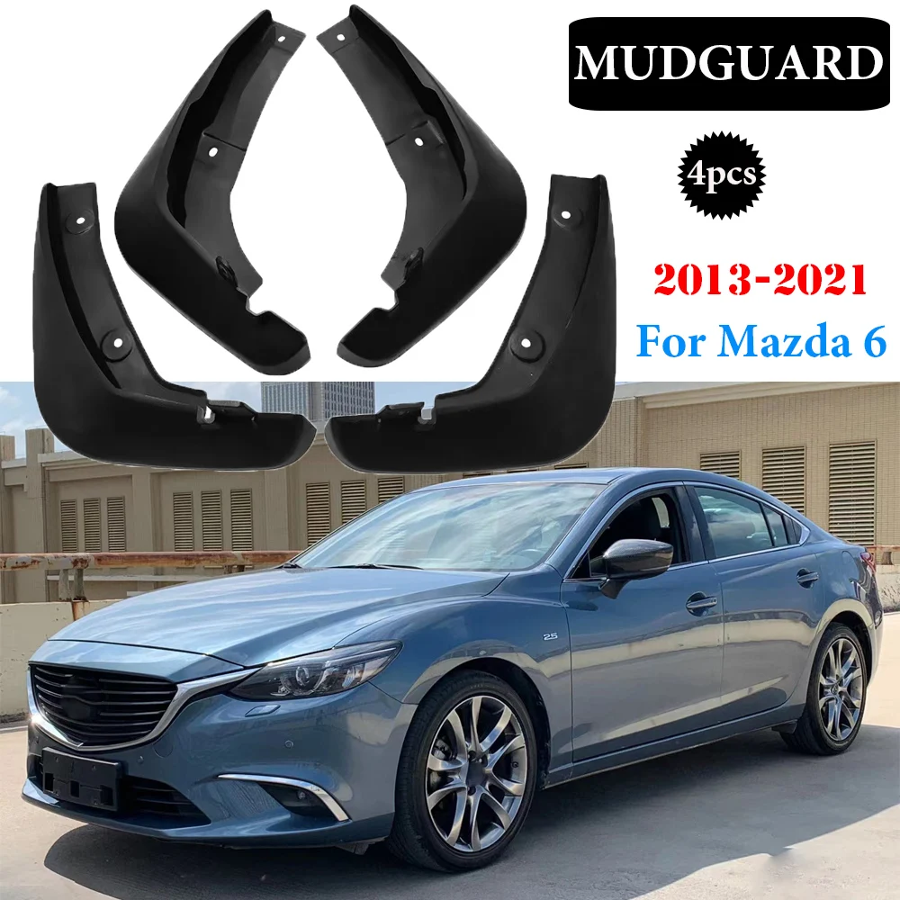 4pcs Car Mud Flaps For Mazda 6 (GJ) Atenza 2013-2017 2018 2019 2020 2021 Mudflaps Splash Guards Mud Flap Mudguards Fender