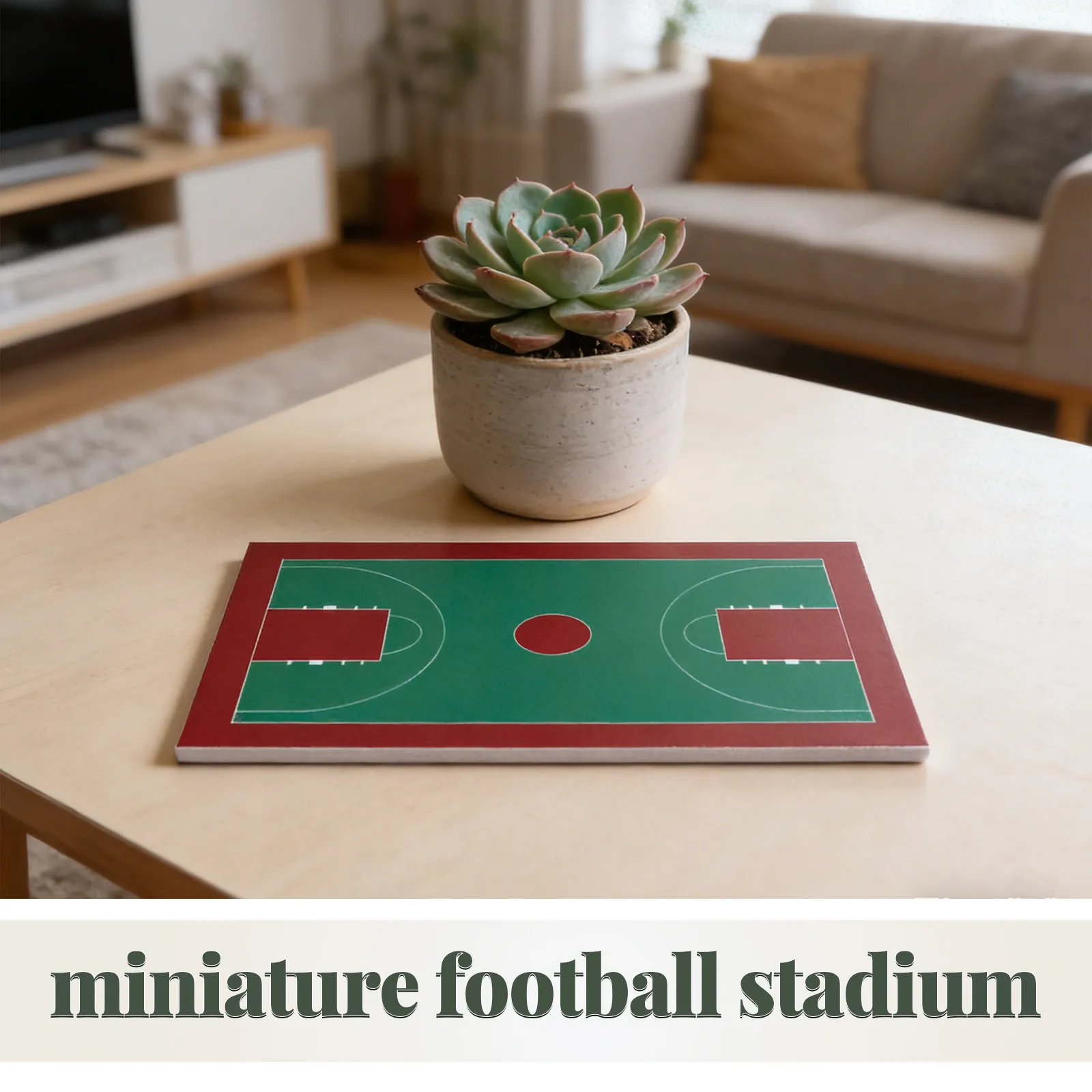 Miniature Basketball Court 1:150 Scale for Sand Table Layout Architectural DIY Diorama Display 8.31x5 Inch Realistic view 5
