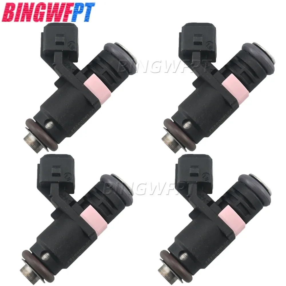 4PCS Car Accessories 166009398R 16600 9398R 16600-9398R Fuel Injector For Renault Duster Captur Logan Sandero II Auto Parts