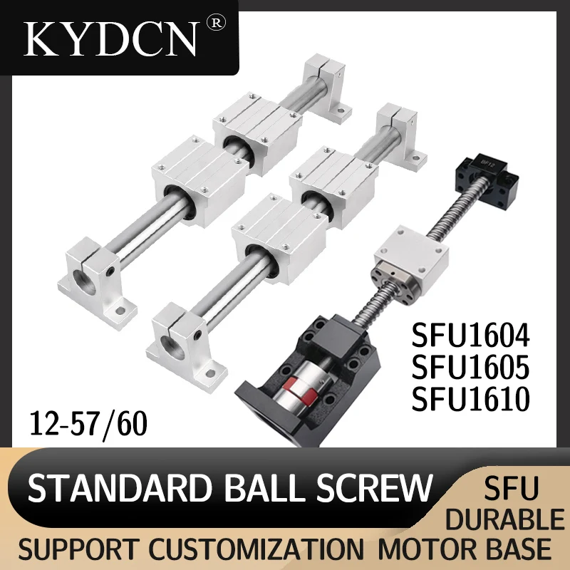 

Precision ball screw 1605,1610,SC box slider plus four SK support seats, two optical shafts with a set of motor seat screw sets