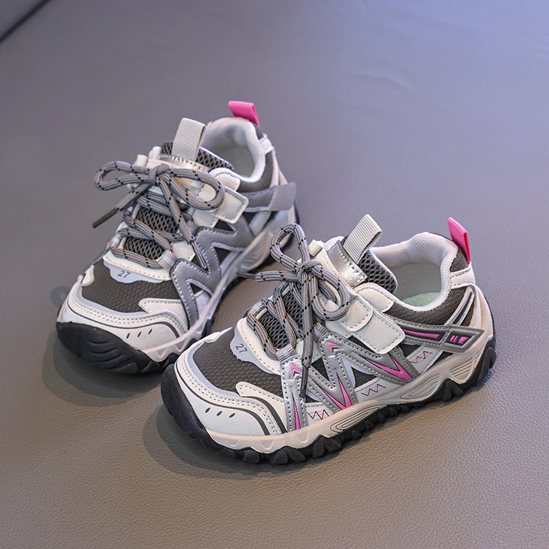 2026 New Children's Sports Shoes Fashion Patchwork Boys Girls Causal Shoes for School Mesh Breathable Kids Running Sneakers Soft