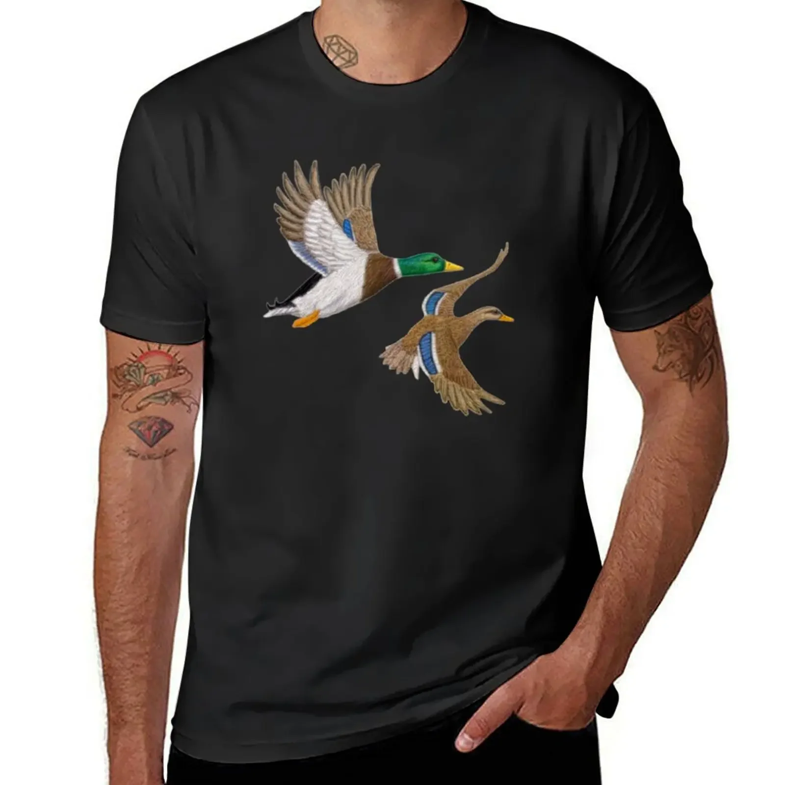 

Mallard Ducks T-Shirt custom shirt graphic tee shirt valentines clothes slim fit t shirts for men