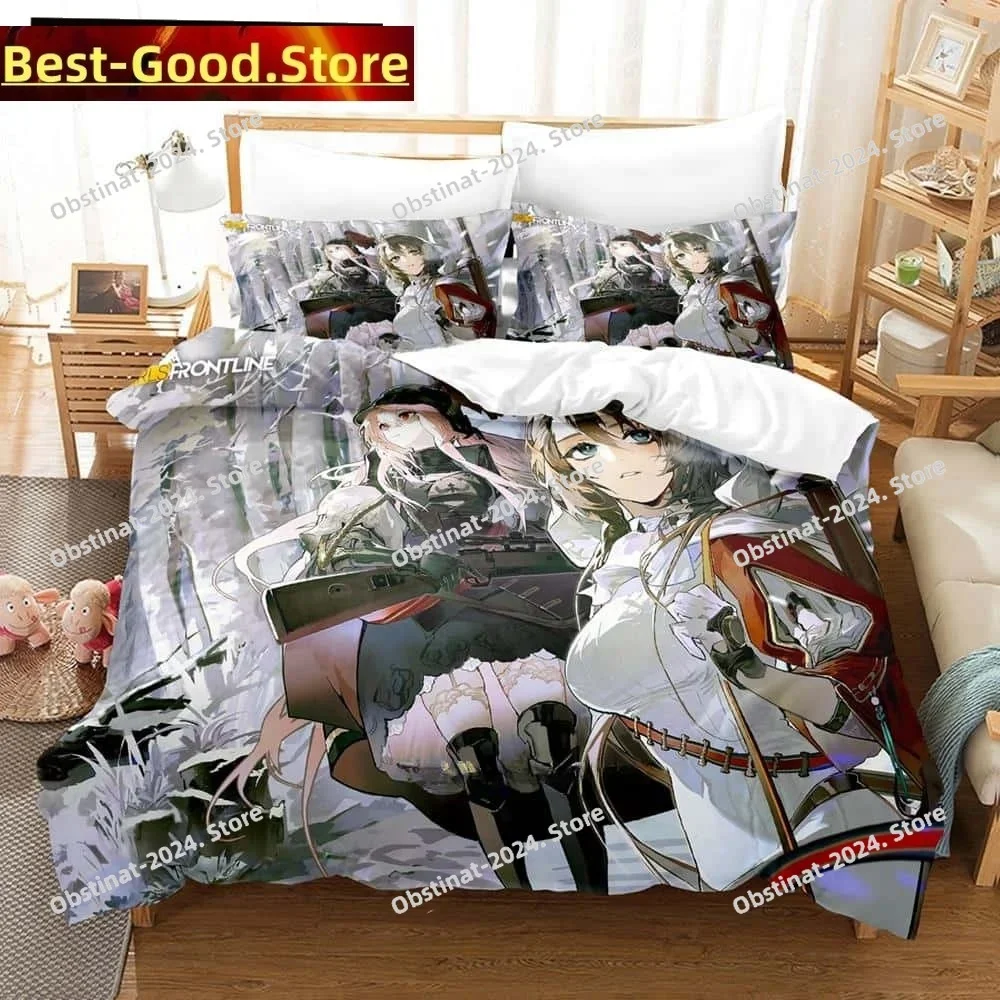 

3D Game Girls' Frontline Bedding Set Printed single Comforter Quilt Bed Cover Duvet Cover Pillow Case 3 Pieces Kids Adult Size