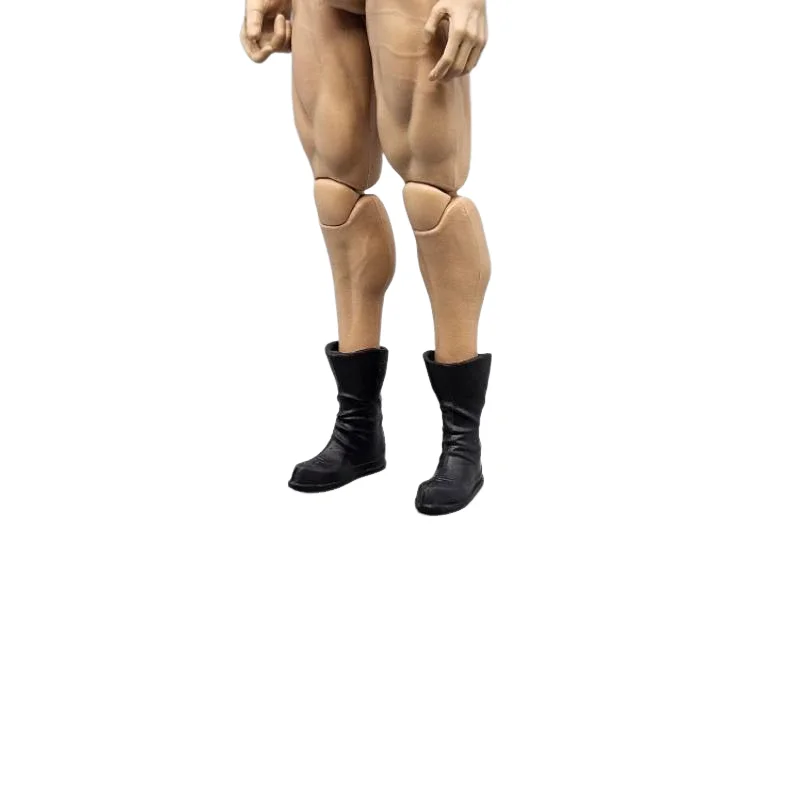 1/12 Scale Black Boots Model for 6