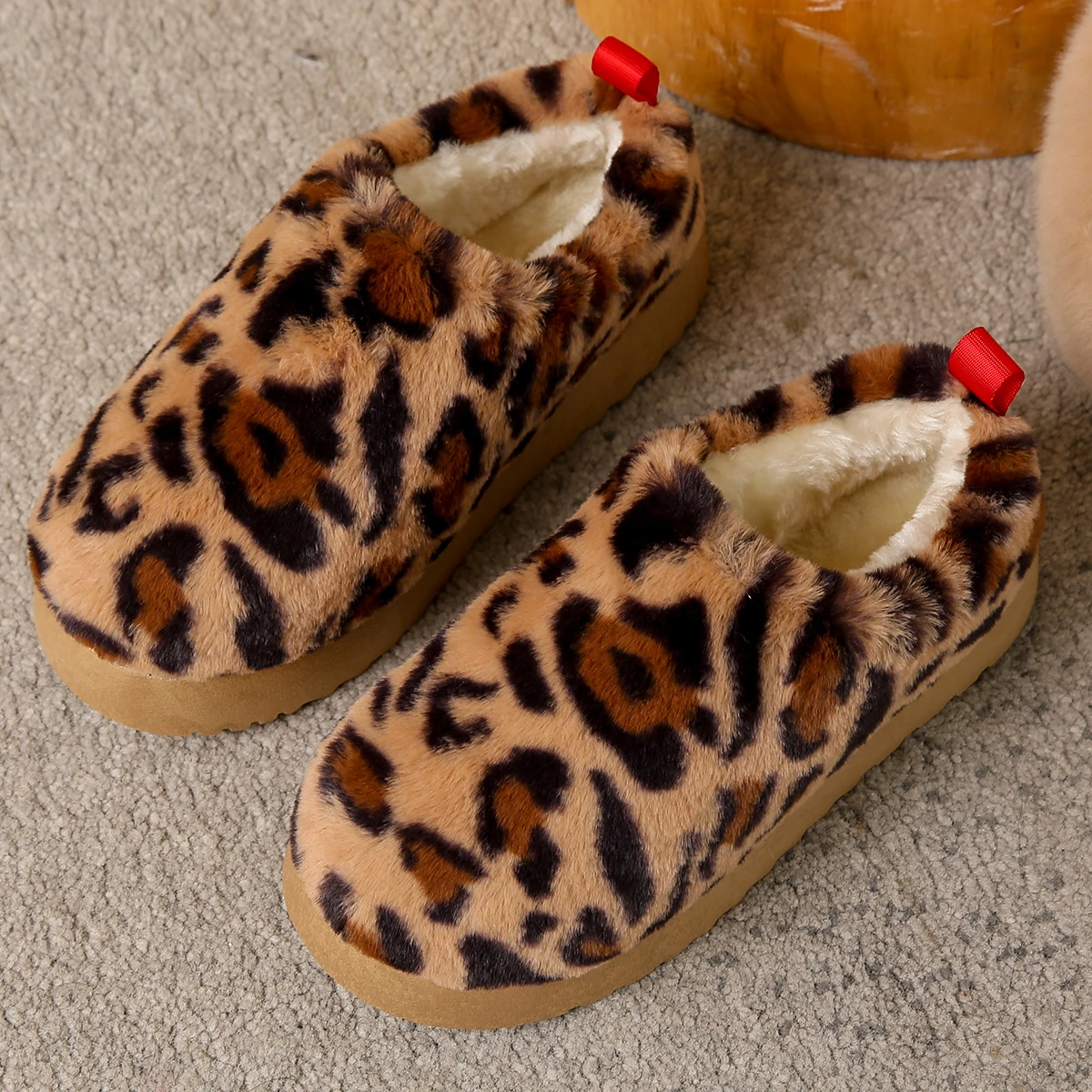 Women Boots 2024 New Plush Slippers Warm Soft Flats Boots Home Indoor Footwear Candy Color Autumn Winter Shoes Zapatos De Mujer image 6