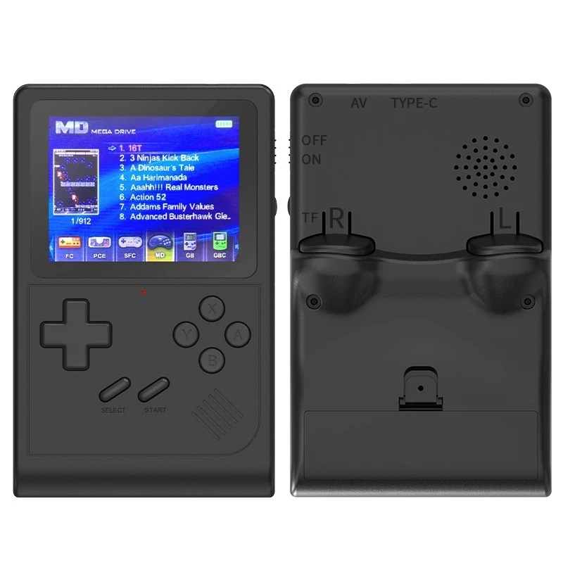Draagbare Retro Mini Handheld Video Game Console 8 Bit 3.0 Inch HD Kleuren LCD Kids Kleur Game Player Ingebouwde 6000 Games