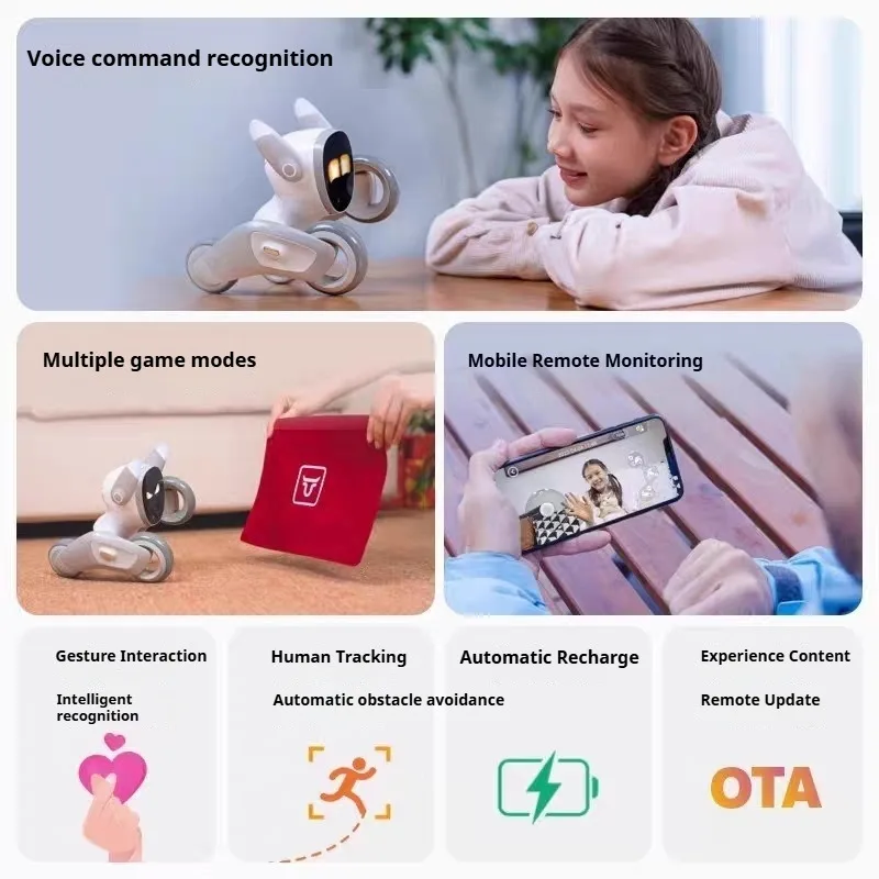 Intelligent AI Robot Dog Voice Dialogue APP Programming Singing Dancing Machine Dog Kids Toys