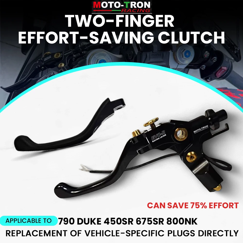 

MOTO-TRON The Motorcycle Racing Brake Two-finger Clutch Lever EVO-R For duke 790 cfmoto 450sr 675sr 675nk 800nk