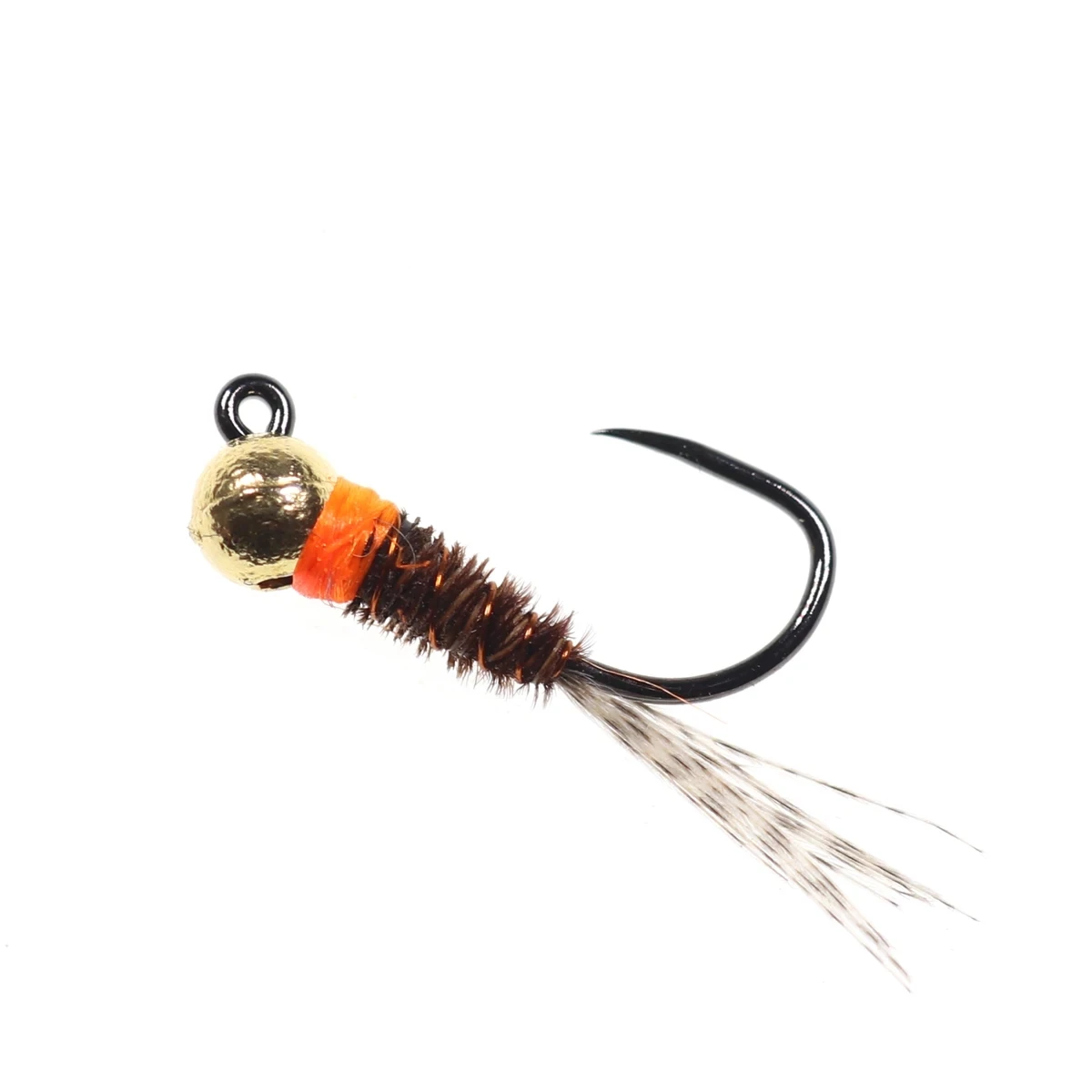 Bimoo-Plantilla de tungsteno de 6 piezas, ninfas de perdigón marrón para competición de ninfas europeas, pesca de ninfas españolas, trucha, gris,