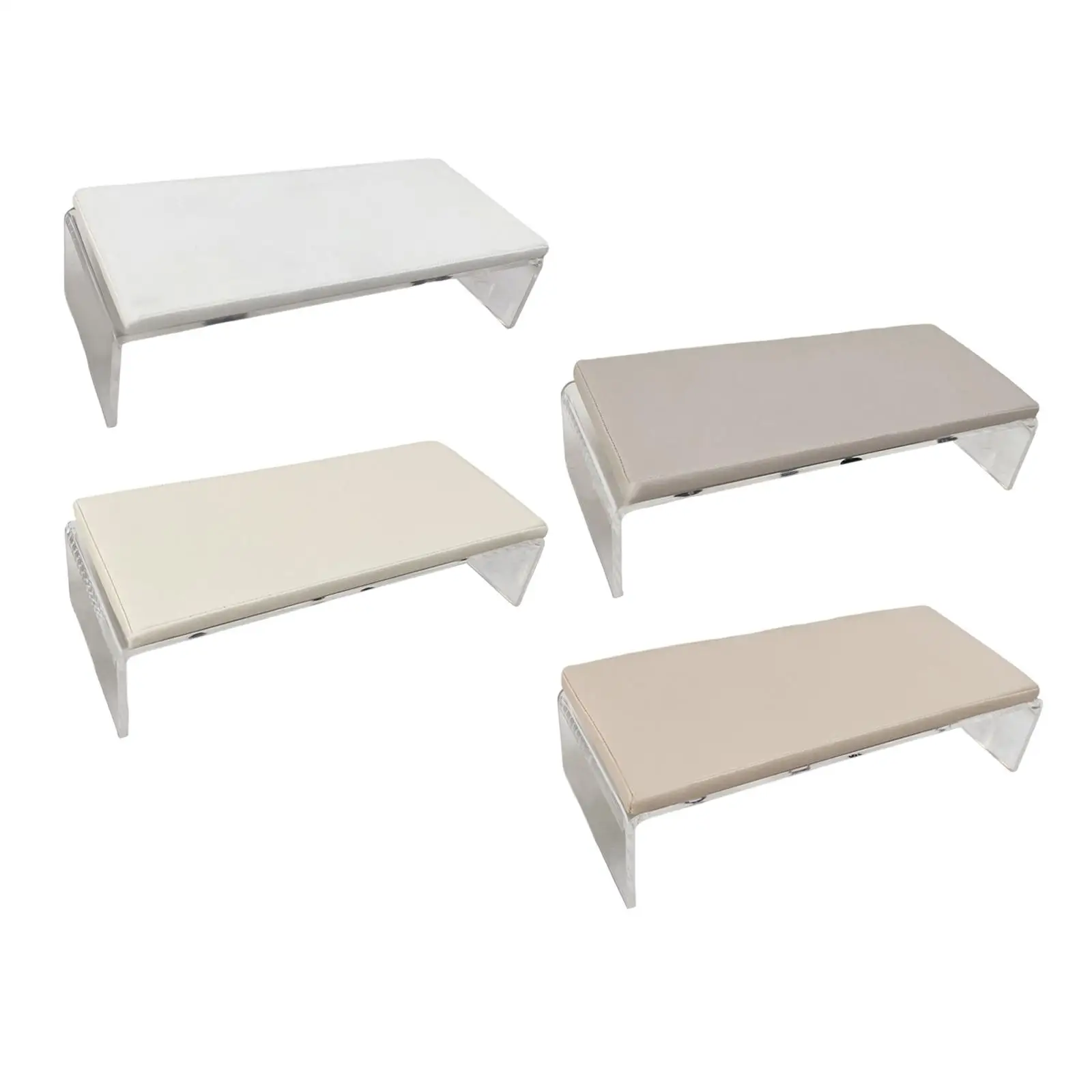 Nail Hand Rest Cushion Desk Station PU Pad Acrylic Frame Durable