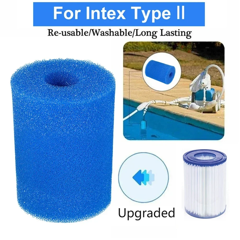 Swimming Pool Filters Sponge For Intex Type I/II/VI/D Washable Reusable Filters Foam Sponges Outdoor Hot Tub Parts