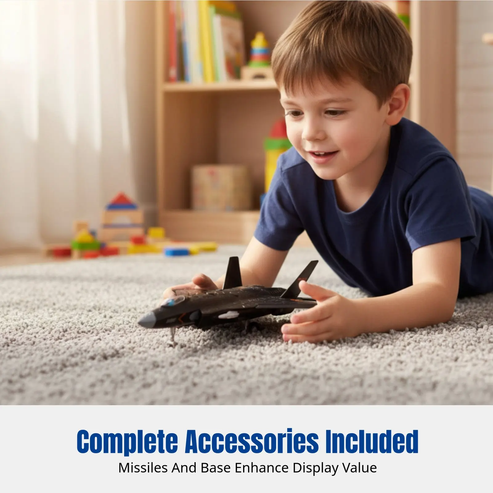 

Модель самолета из сплава, истребитель-невидимка J-31, со звуком и светом, с функцией отката назад, детская игрушка