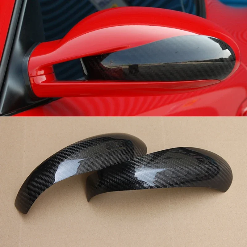 

For Porsche 911 997 997.1 2006-2008 Add on Style Car Styling Real Carbon Fiber Rearview Side Mirror Cover Cap Shell Trim 2PCS