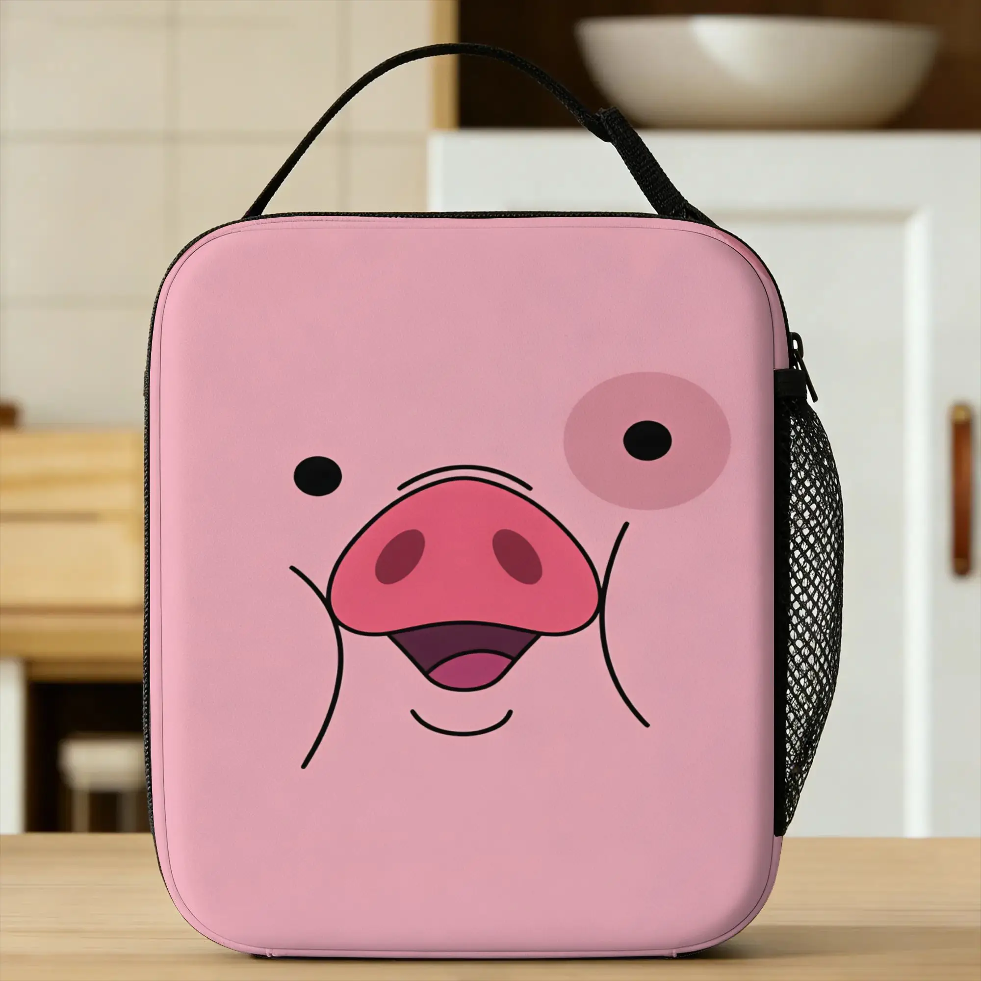 Waddles Lunch Bag G-Gravity Falls Picnic Lunch Box For Women Fashion Thermal Tote Handbags Oxford Portable Zipper Cooler Bag