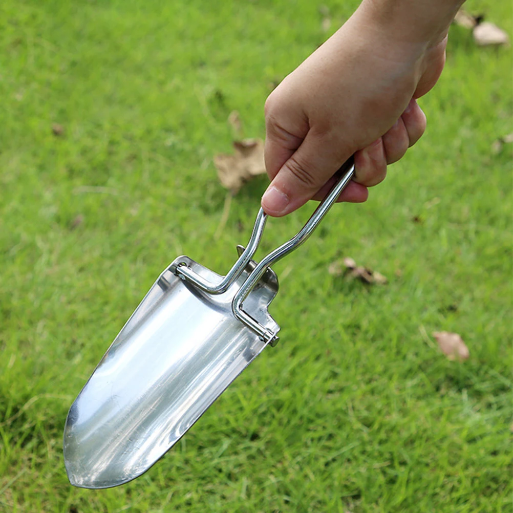 

Mini Folding Shovel Stainless Steel Compact Outdoor Tool Camping Fishing Gardening Digging Small Handheld Shovel Foldable