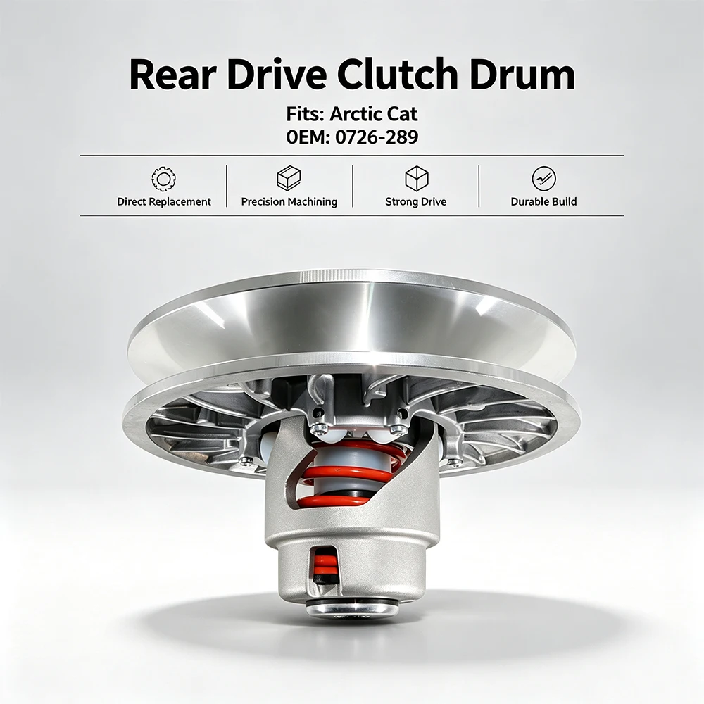 Rear-Wheel-Drive Clutch Drum for Snowmobiles For Arctic Cat Bearcat 570 XT International 2009 OEM:0726-289