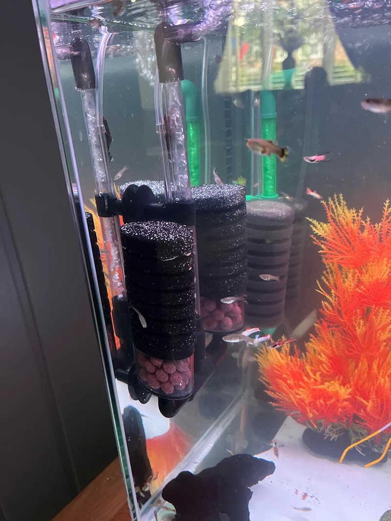 Neuer Aquariumfilter für Aquarium, Luftpumpe, Skimmer, biochemischer Schwammfilter, Aquarium-Bio-Filter, Filtro Aquario – Detail 23