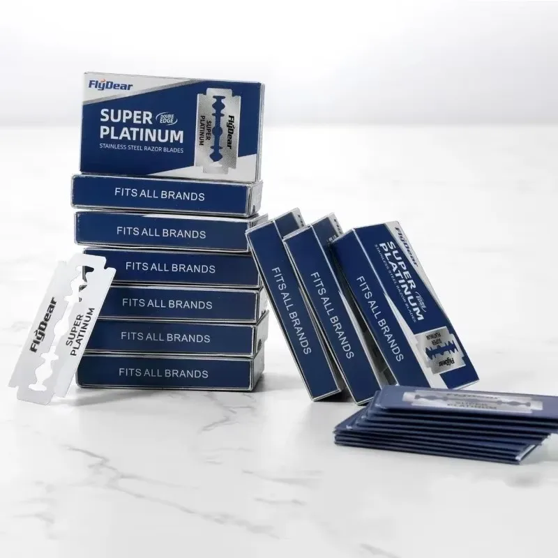 

10/20/40/50Pcs Hair Cutting Razor Blades, Double-Edged Razor Blades, Men'S Safety Razor Blades, Stainless Steel Tools