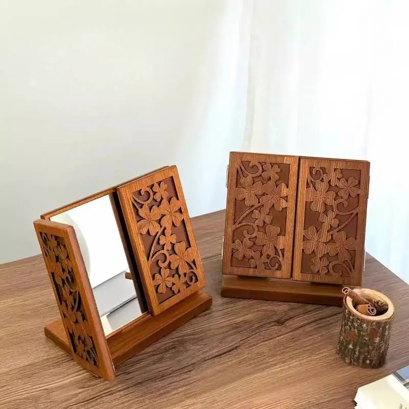 

Classic Vanity Mirror Decor Unbreakable Extender Standing Infinity Mirror Decor Art Makeup Desktop Espelhos De Quarto Home Decor