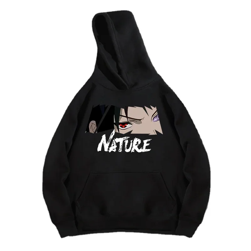 Harajuku Streetwear Casual Men's Pullovers Funny Japanese Anime Print Hoodies Autumn Fashion Round Neck Sweatshirt Unisex