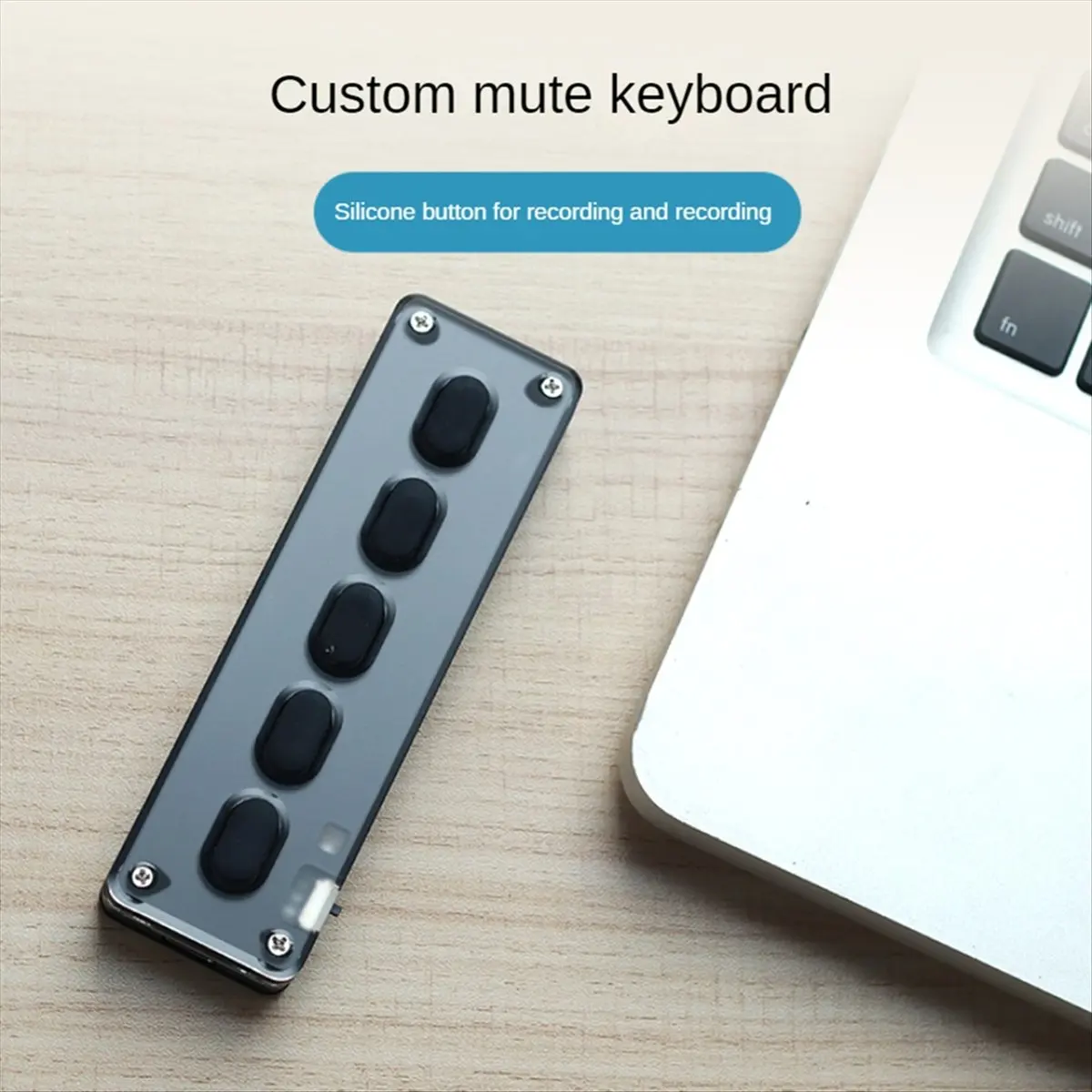N86R 5 Keys Custom Keypad Macro Programmable Bluetooth Keyboard Copy Paste Rgb Button Gaming Mechanical Keyboard Black