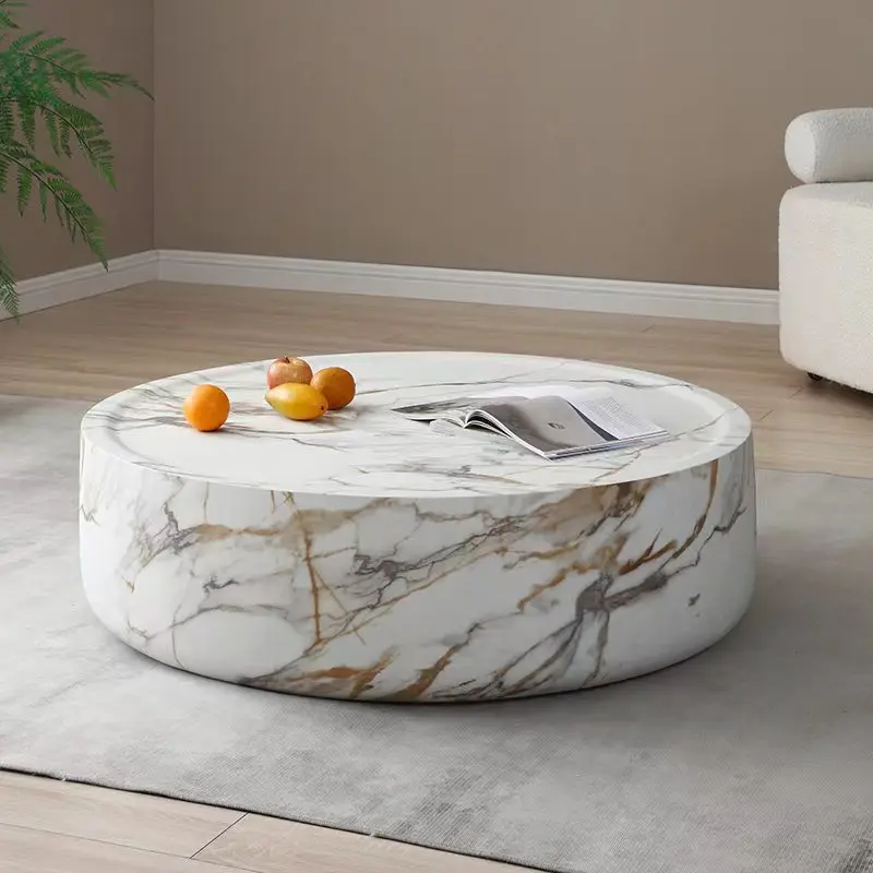 Factory Direct 2026  Round Coffee Table - Premium Marble Tea Table, Designer Art Centerpiece for Elegant Living
