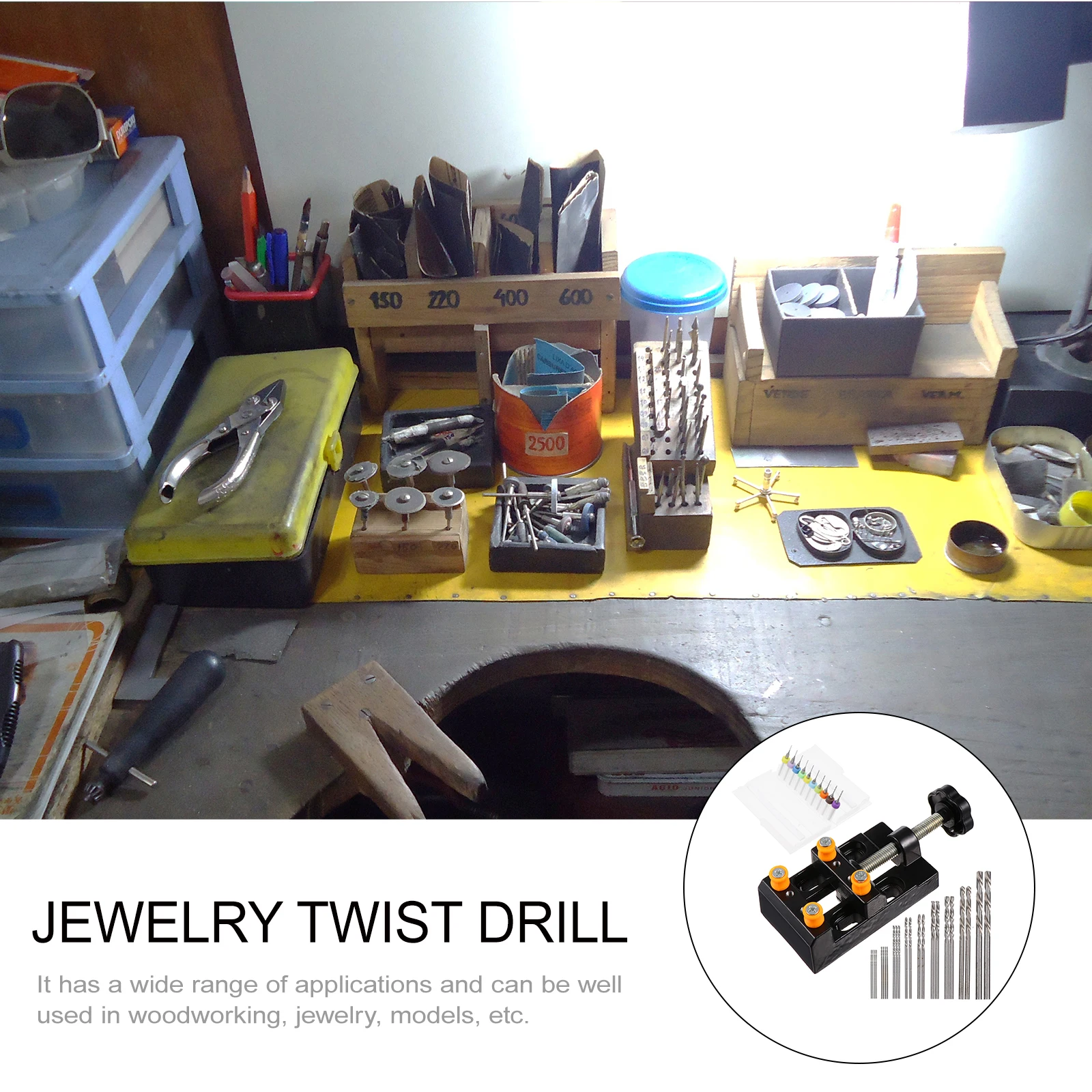 

1Set Professional Hand Drill Kit Twists Drill for Jewelry Woodworking Models High Efficiency Pin Vise