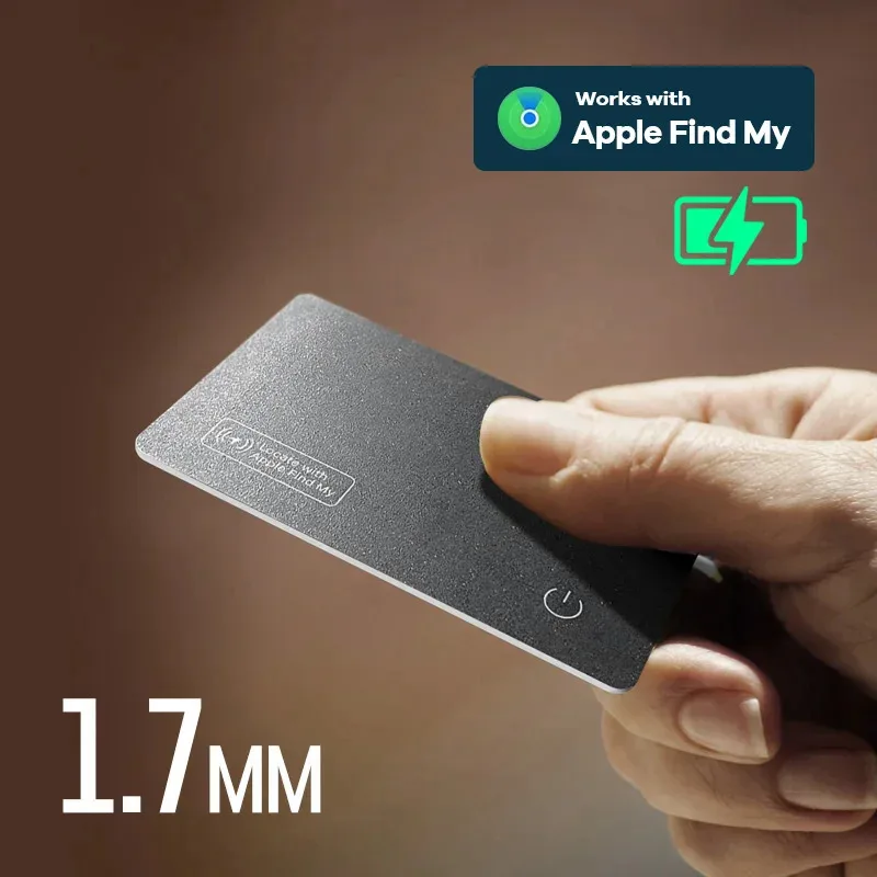 Wireless Charger Charging Tracking Card Wallet Locator Smart Mini Tag for Iphone Device Find My Tag Card Anti Loss Device