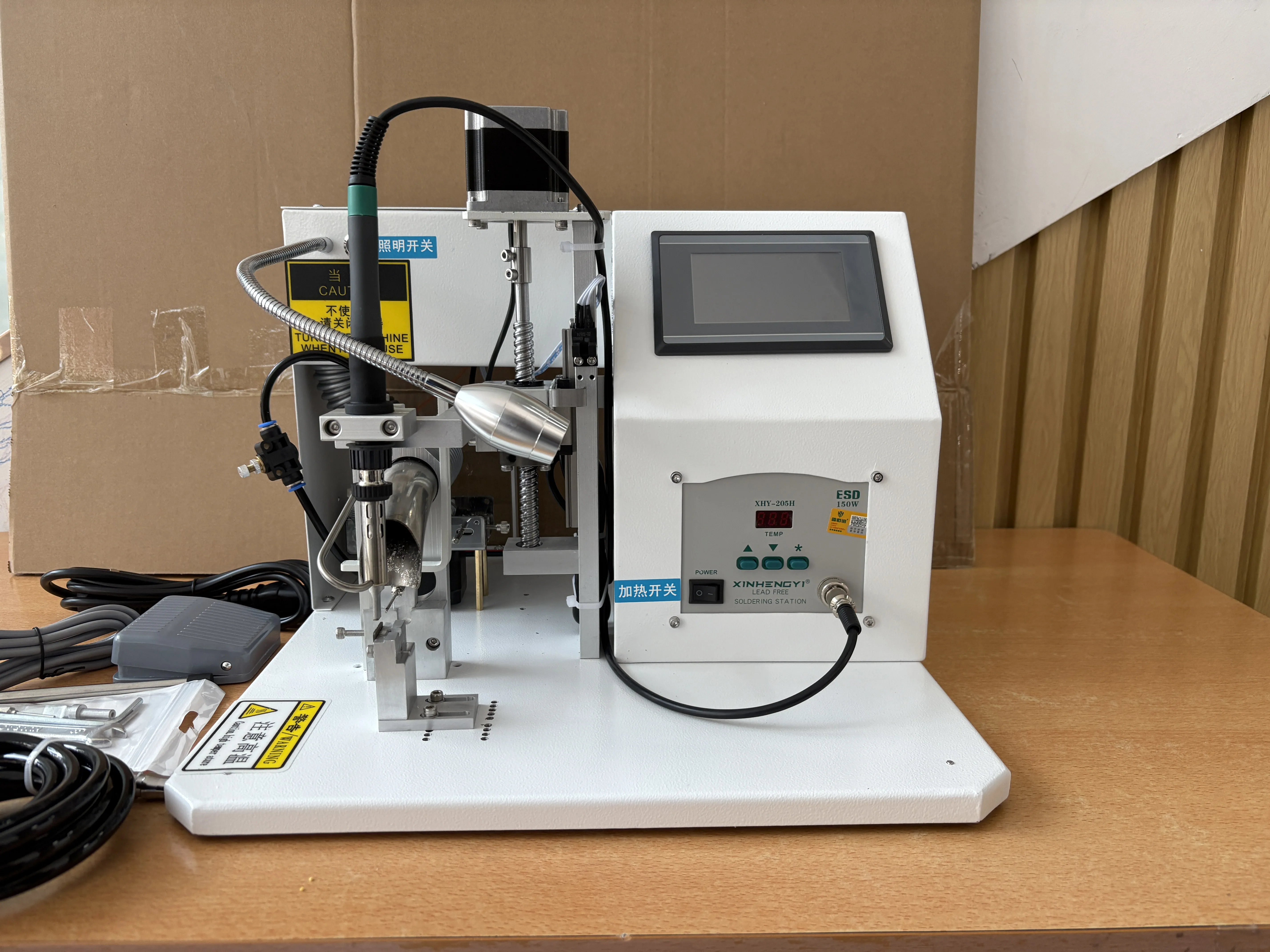 Semi-Automatic Welding Machine Pneumatic Electric Soldering Equipment for USB Type C Wire and LED Light Assembly