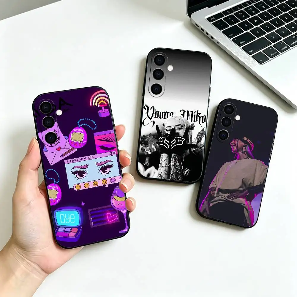 Singer Y-Young M-Miko-o Phone Case For Samsung Galaxy A73, A72,A70,A53,A52,A51,Soft Silicone Black Cover