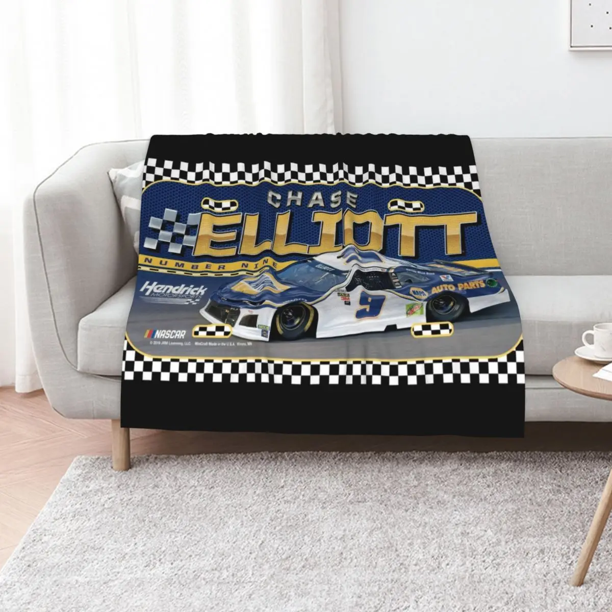 

Nascar Chase Eliott Championship Throw Blanket christmas gifts Sofa Throw Soft Beds Bed Fashionable Blankets