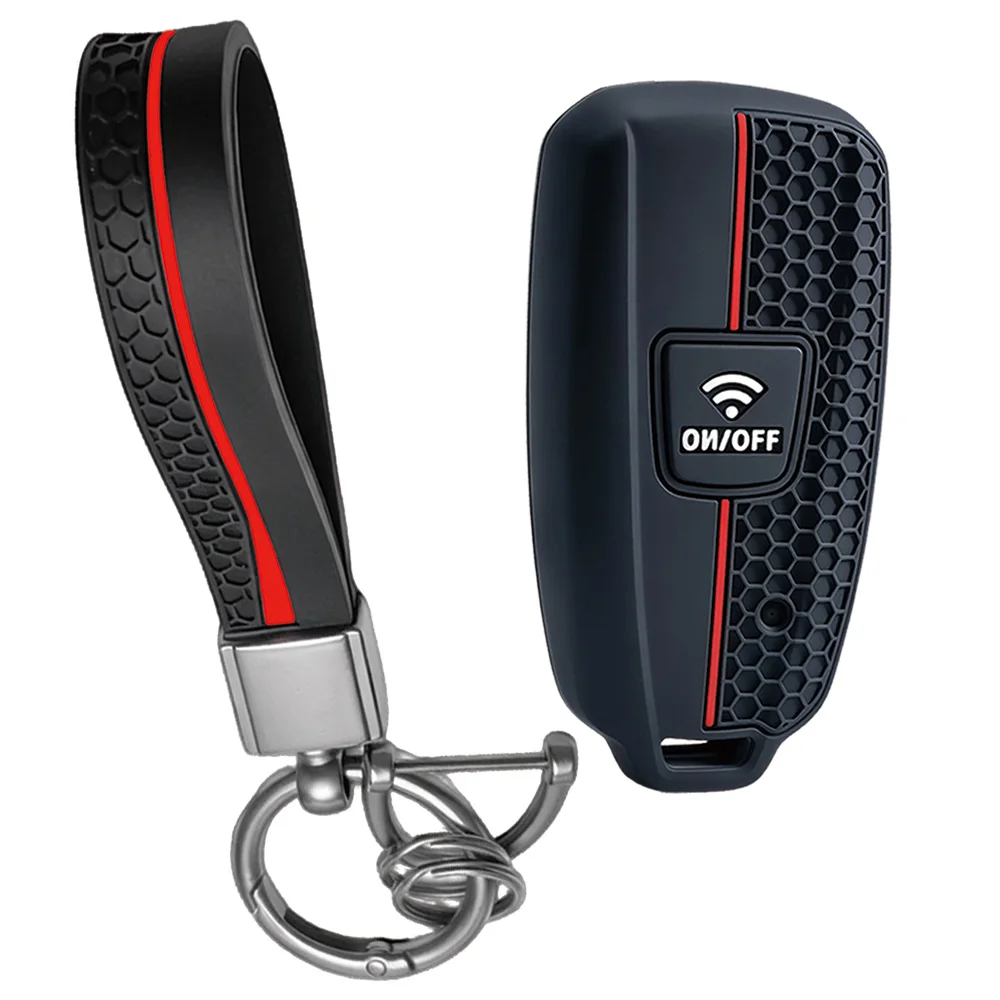 Motorcycle Key Fob Cover For Yamaha TMAX 530 560 DX SX XMAX 300 NMAX 155 With Wrist Strap And Key Ring Full Coverage Precise Fit
