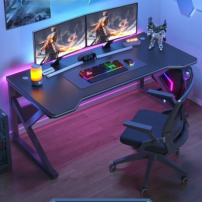 Standing Computer Desk Home Office Gaming Study Laptop Table Steel Frame Escritorios Table Gaming Pc De Oficina Furniture