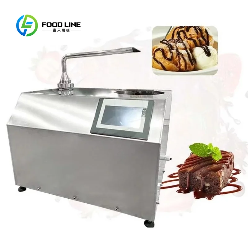 Custom Tabletop Chocolate Melting Dispenser Topping Machine, 5.5L & 10L Mini Hot Cream Equipment for Strawberry Coating