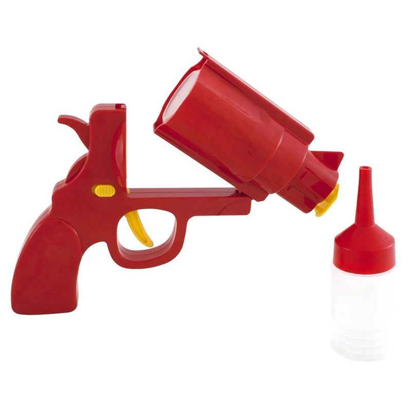 1 pz creativo condimento pistola plastica salsa bottiglia condimento Dispenser Ketchup senape salsa barattolo cucina strumenti di cottura