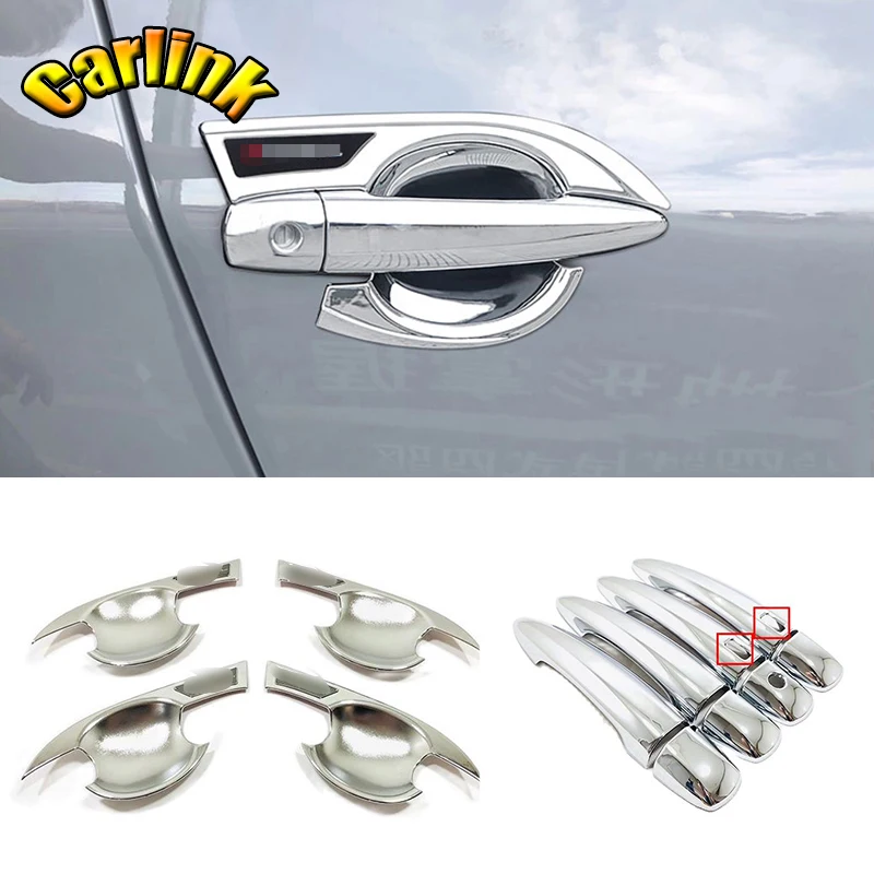 For Nissan X Trail T33 Rogue 2021-2023 ABS Chrome Car Side Door Handle Door Bowl Decorative Frame Sticke Accessories