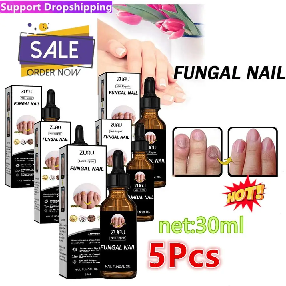 

5pc Nail Repair Solution Thickening Bright Nails Remove Onychomycosis Dead Skin Toe Nails Fungus Treatment Moisturizing Foot