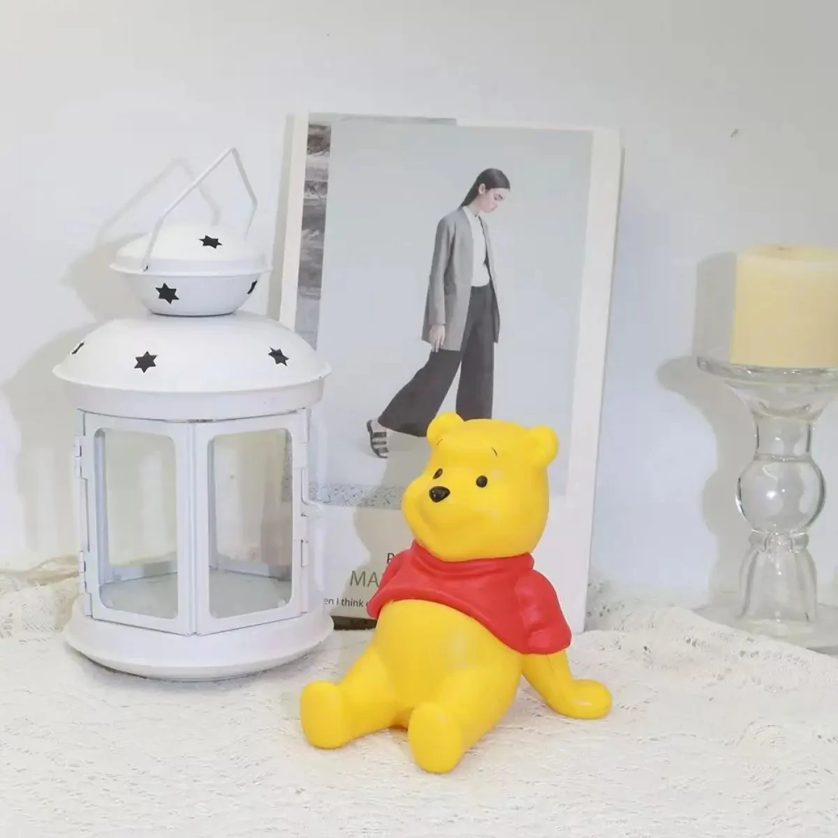 أنيمي بوه الدب حامل هاتف الكرتون مكتب ديكور مع حامل هاتف غرفة ديكور Kawaii فتاة هدية لمحبي