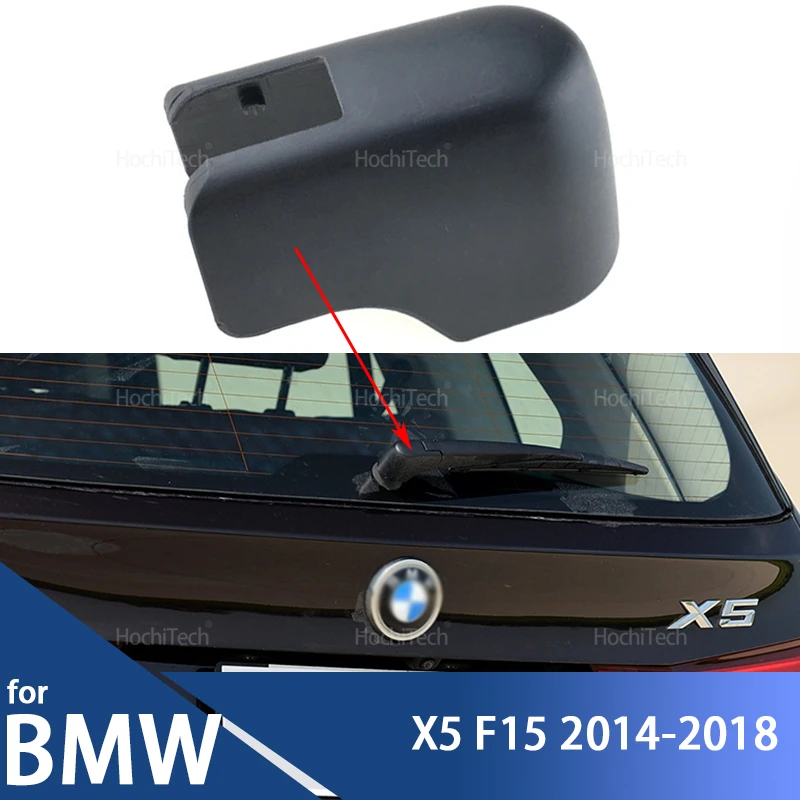 Car Rear Windshield Washer Wiper Arm Nut Cover Cap Replacement for BMW X5 F15 2014 2015 2016 2017 2018 61627294430 Accessories