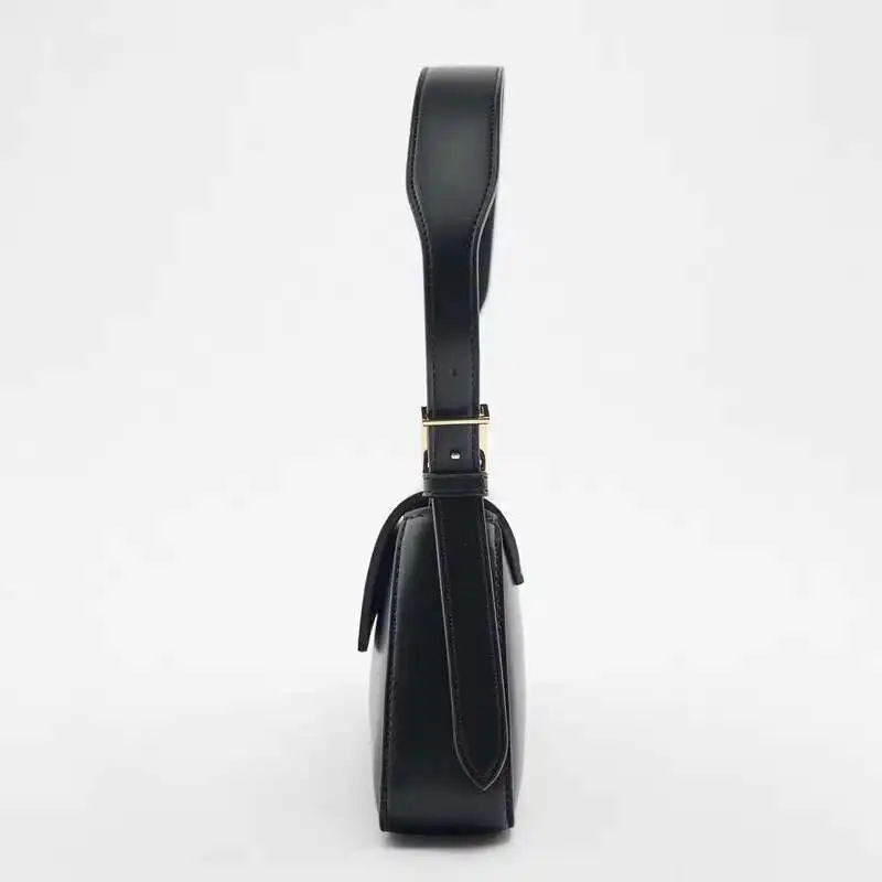 Torba na ramię damska nowy trend wszechstronna czarna klapka minimalistyczna dorywczo torebki pod pachami dla kobiet Y2k moda Crossbody kobieta