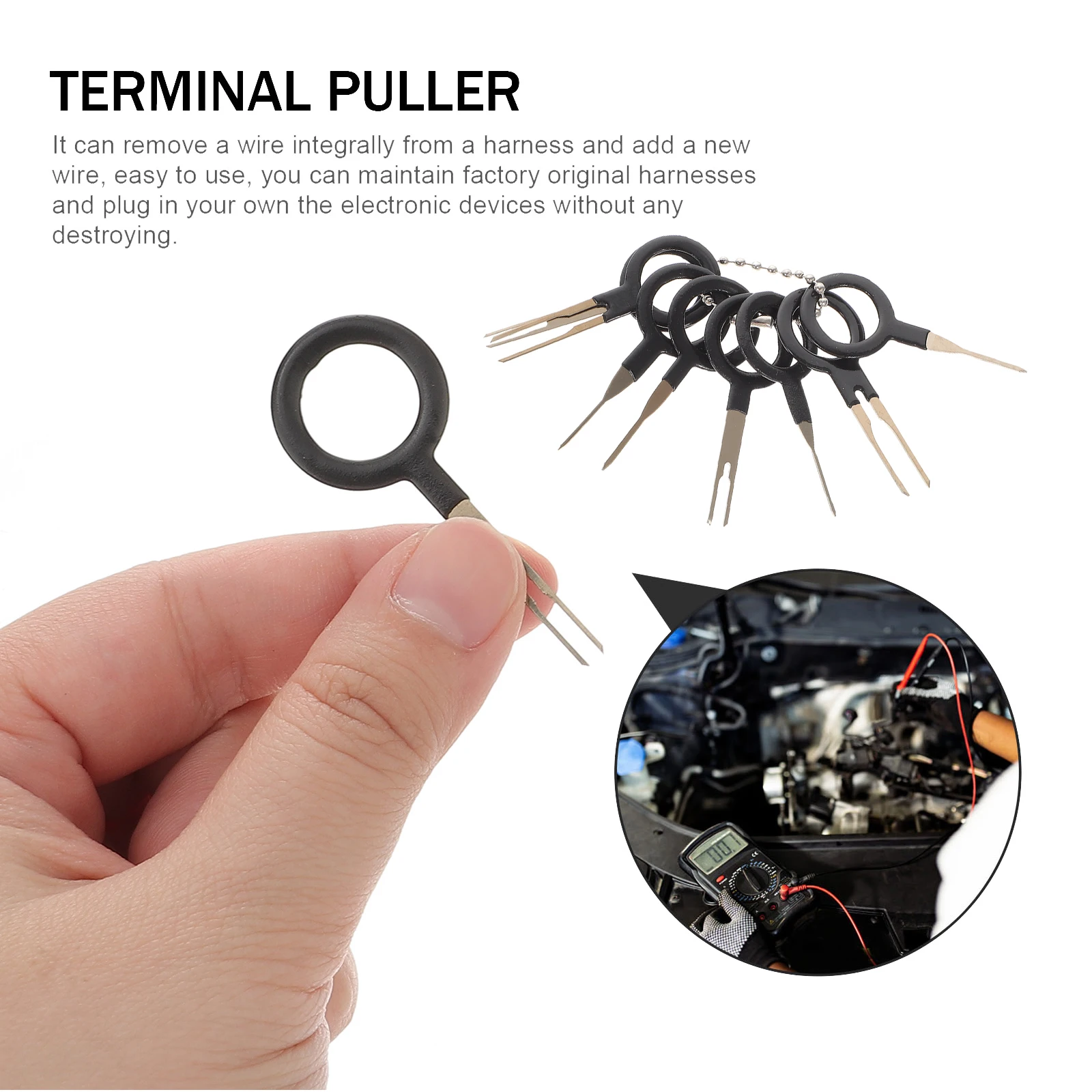 

73pcs Car Terminal Removal Tool Kit Auto Disassembly Depinning Tool Set For Connector Pin Extraction Stainless Steel Electrical