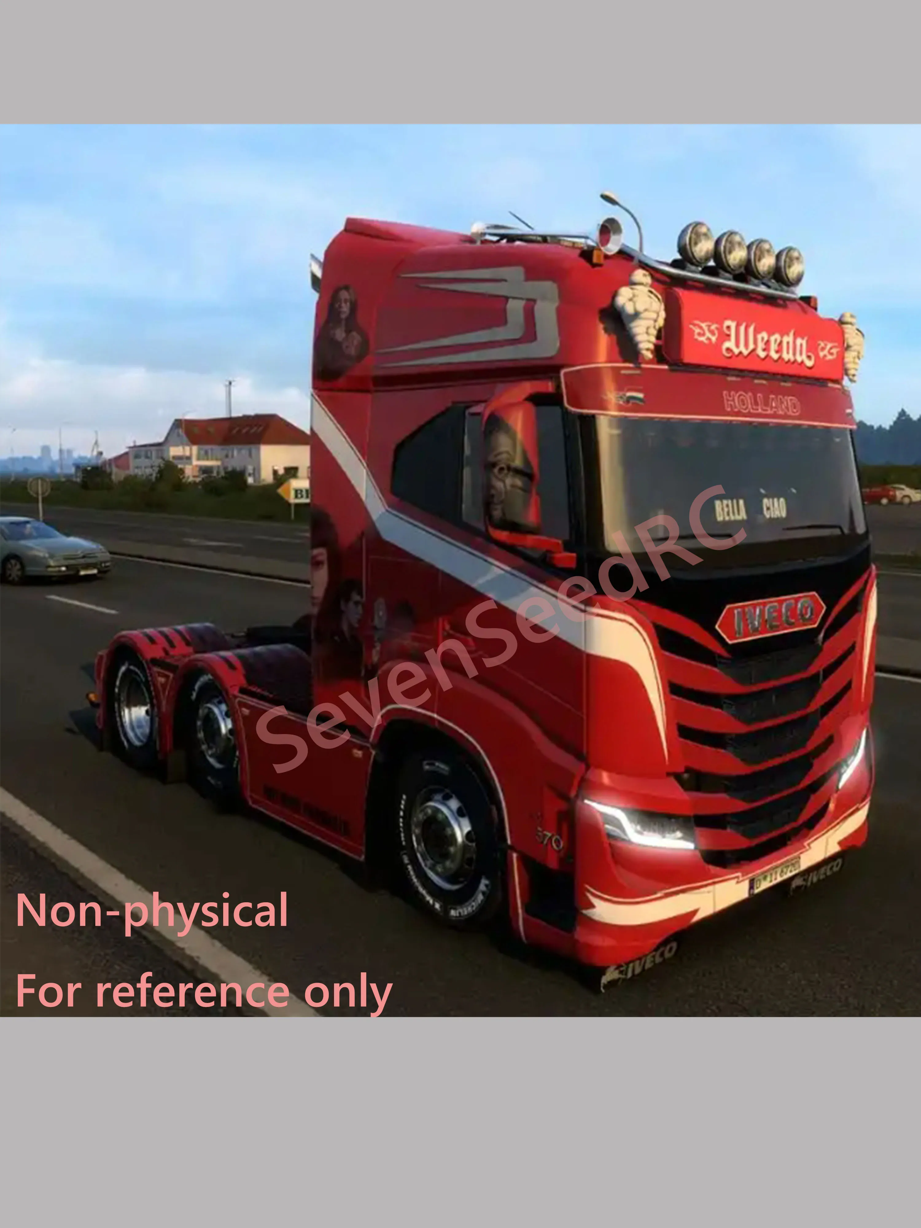 3d Printed Truck 2020 Iveco SWAY 1/14 Static Dot Model JDM Tamiya Lesu Lxy Scaleclub SCX10 Trx Crossrc