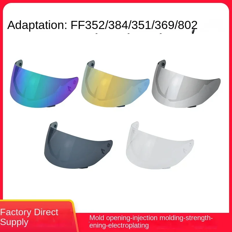 Helmet Visor Lens Motorcycle Full Face Helmet Visor Lens Replacement Lens for FF352/FF384/FF351/FF369/FF802